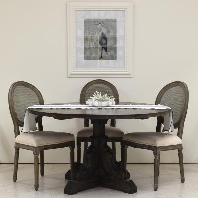 Round Mesh Back Maxwell Chair with Oatmeal Seat