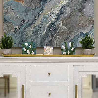 Sculpted Floral Artwork
