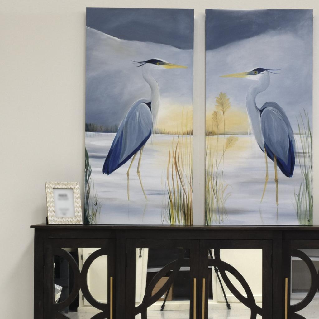 "Coastal Marsh"  Original Acrylic on Canvas