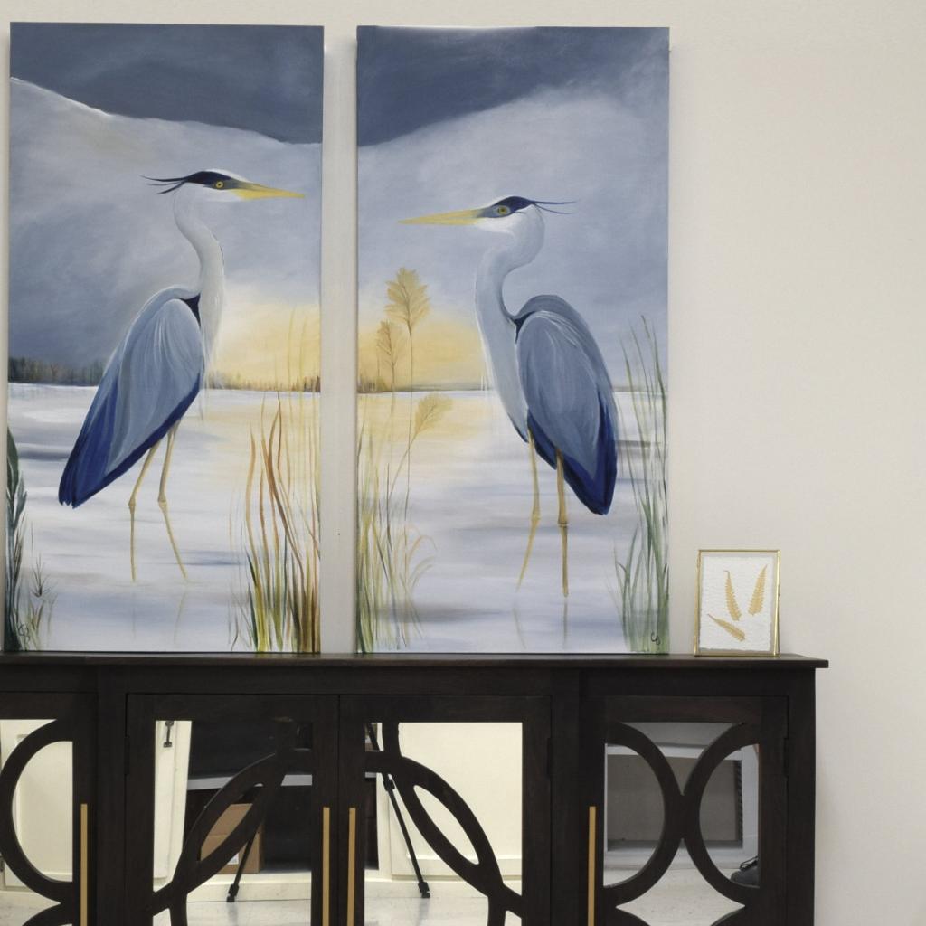"Marsh Survey"  Original Acrylic on Canvas