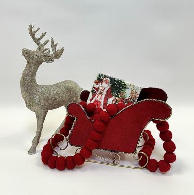 Red Velvet Santa Sleigh