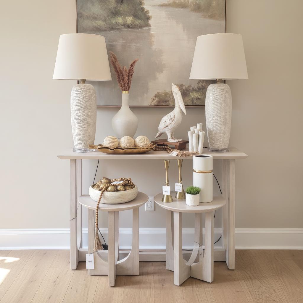 Reverse Arch Mango Console Table