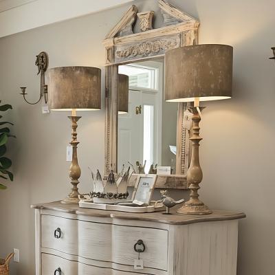 Distressed Cream Mirror 