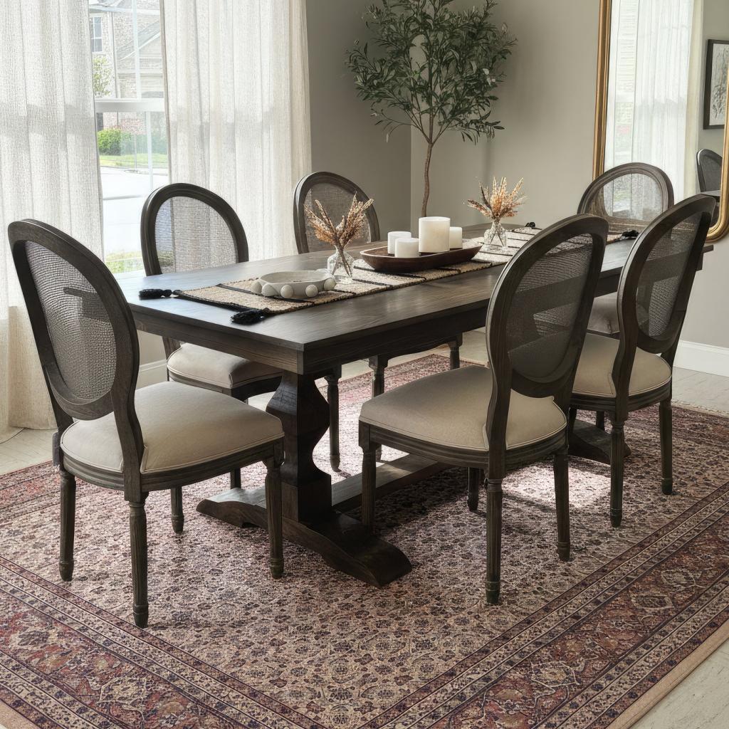 Porch Post Table in Boheme Stain