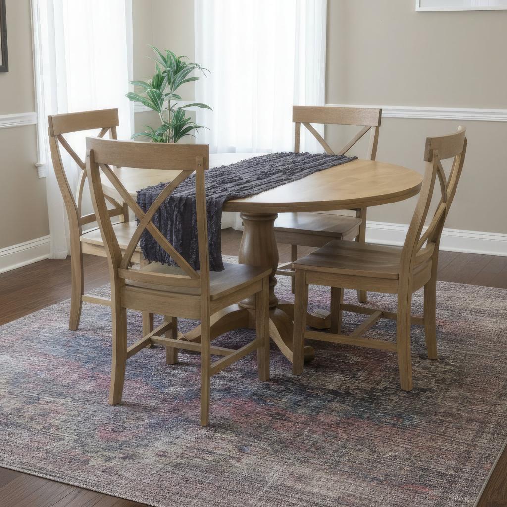 52" Lafayette Table in Medium Wax Stain