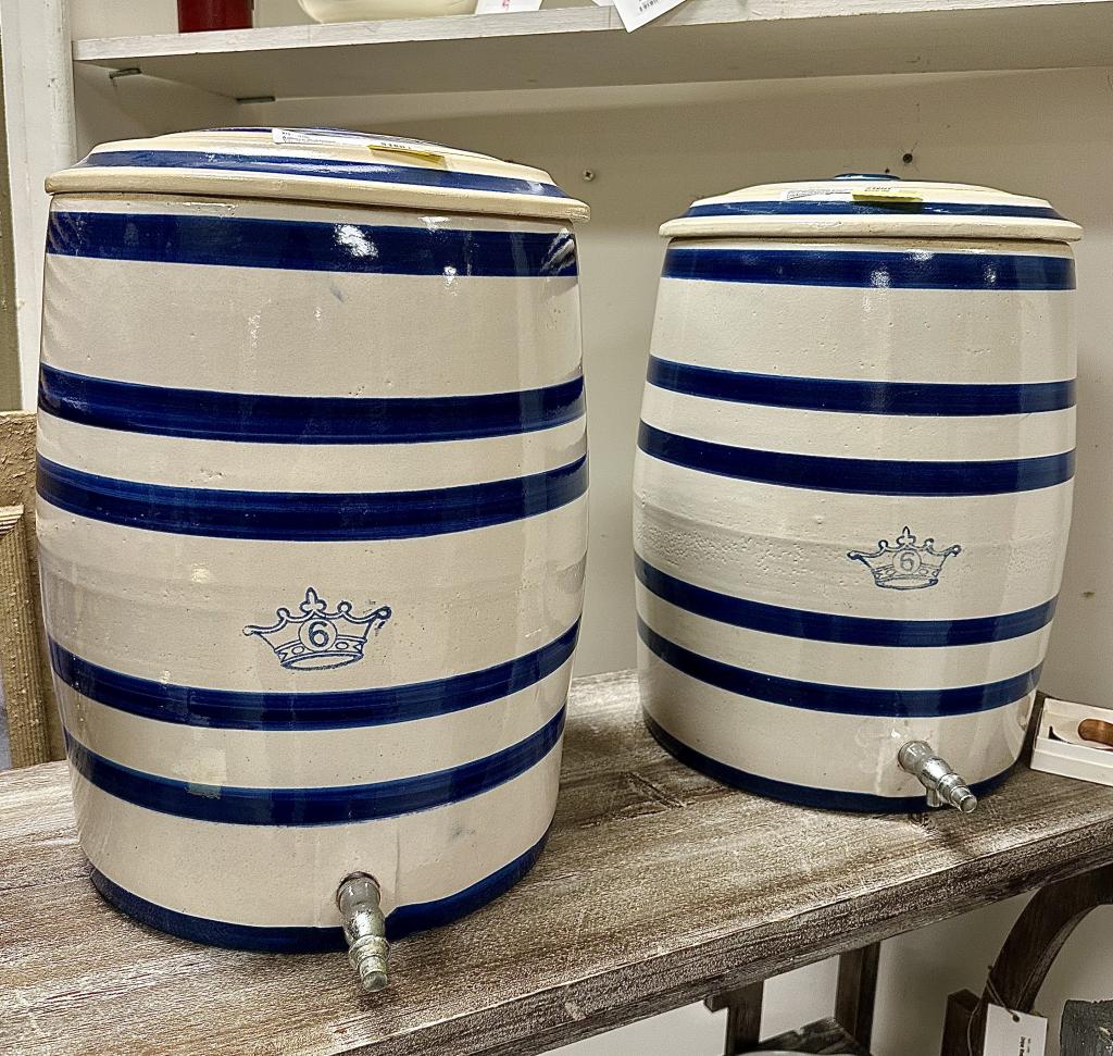 Antique Robinson Ransbottom 6 Gallon Crock