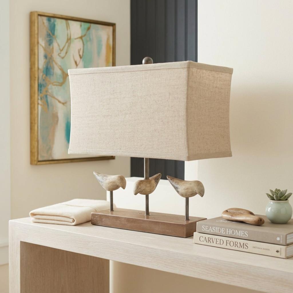 Coastal Shorebird Table Lamp