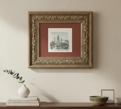 Saint Louis Cathedral Watercolor New Orleans