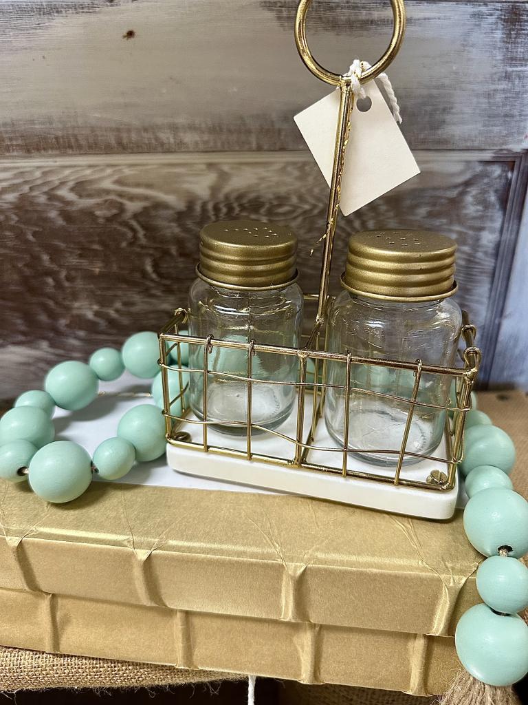 Salt & Pepper Shaker on Marble