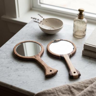 Birds Eye Maple Multi-Wood Hand Mirror