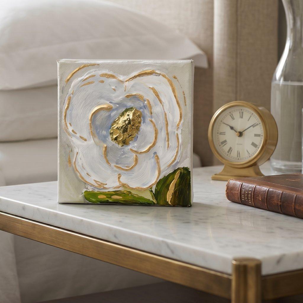 Magnolia Glam Acrylic Canvas Art
