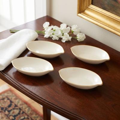 Lenox 24K Gold Trim Bone Dishes, Set of 4