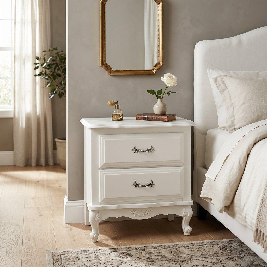White French Provincial Nightstand