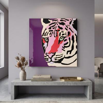 Contemporary Tiger Pop Art Panel