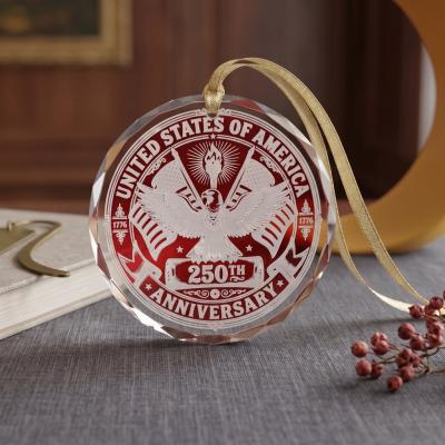 U.S. Independence 250th Crystal Ornament