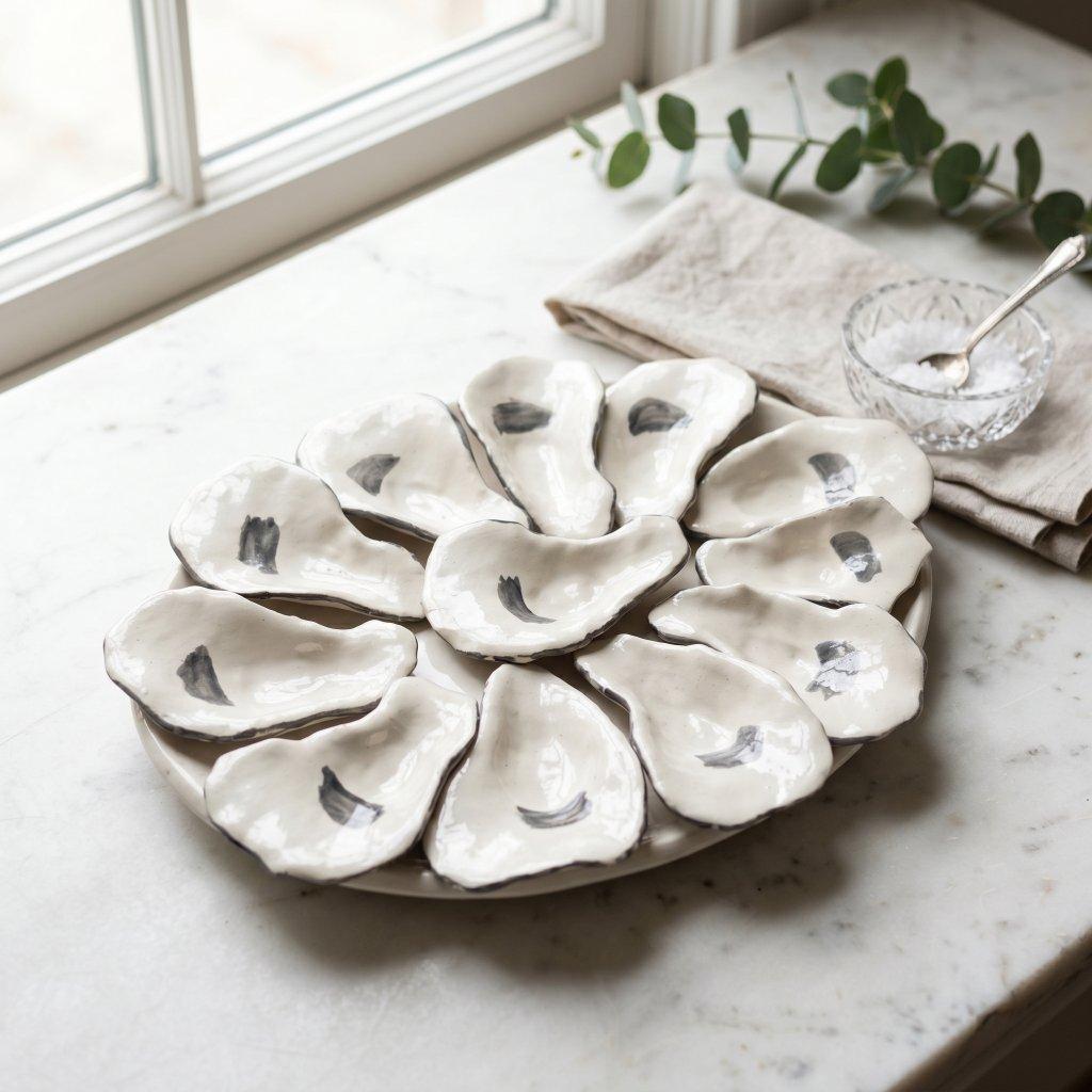 Mignon Faget Ceramic Oyster Plate