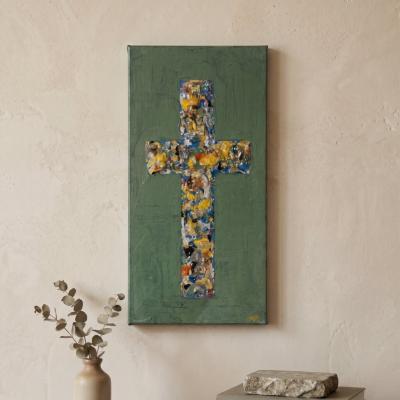Textured Cross Canvas
