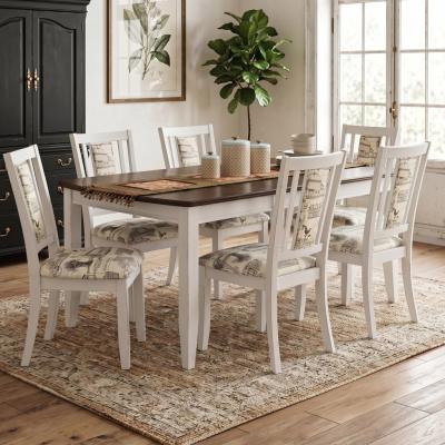 Distressed Farmhouse Dining Table Set