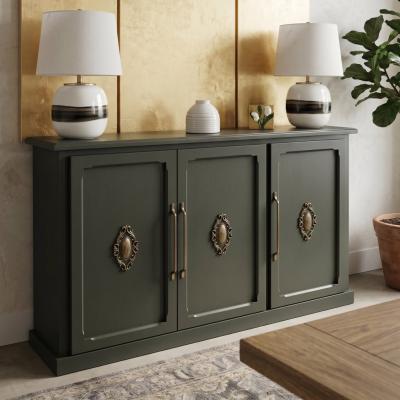 French Style Olive Black Sideboard