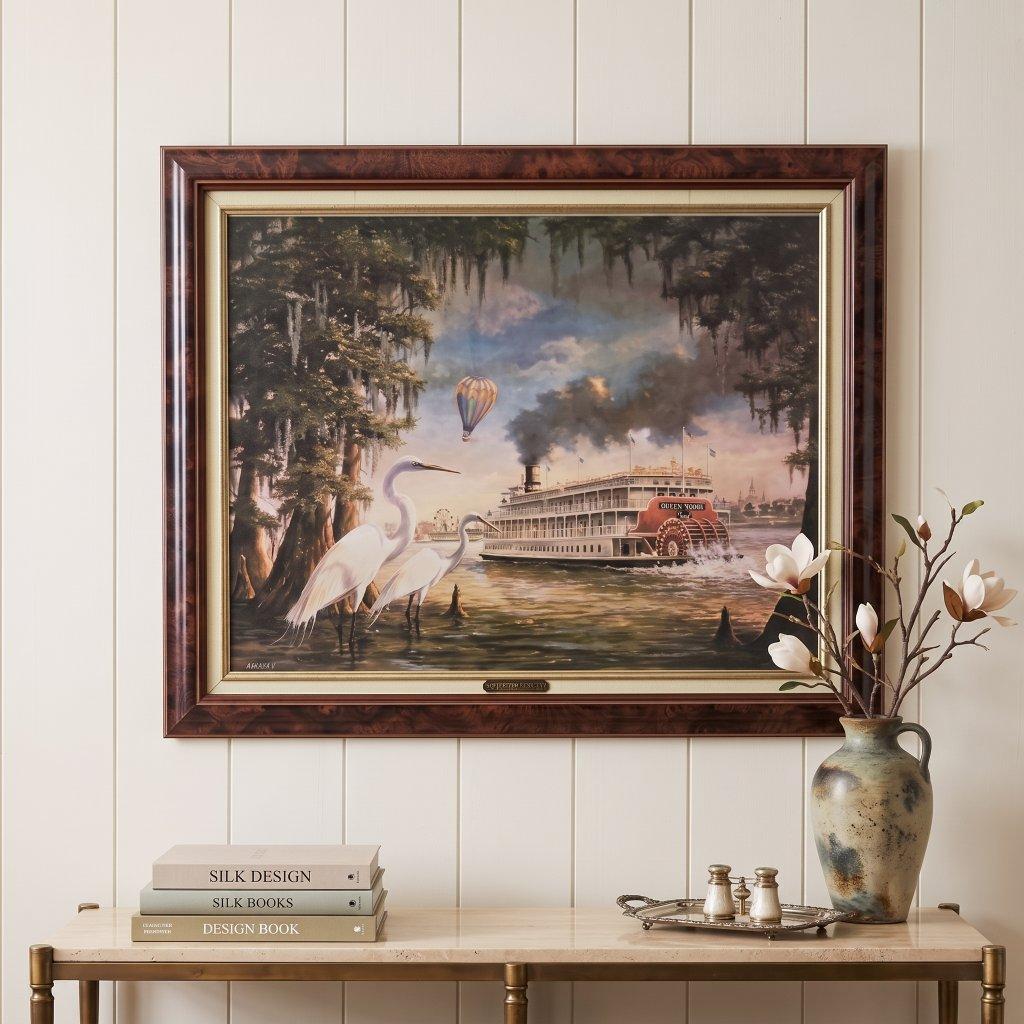 Hussey "Southern River" Steamboat Print