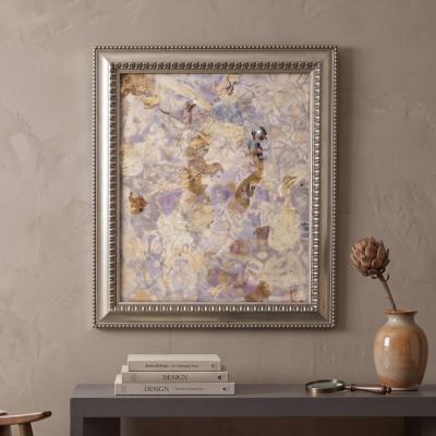 Abstract Gold Leaf Mixed Media Art