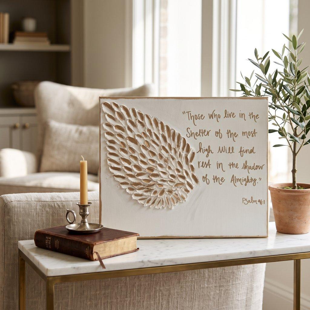 Shine On Textured Wing Religious Art