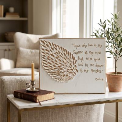 Shine On Textured Wing Religious Art