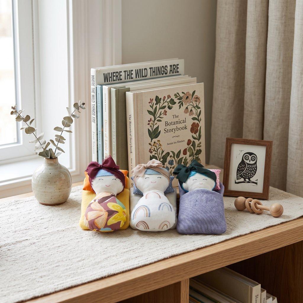 PokadotPixies Handmade Sleeping Bag Doll