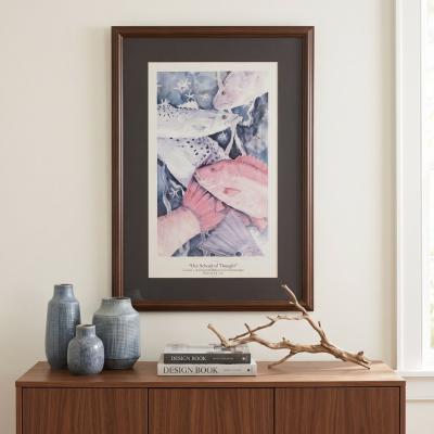 M Hatch Case 'our School Of Thought' Lithograph