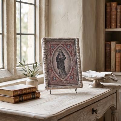 Double-Sided Religious Wood Plaque