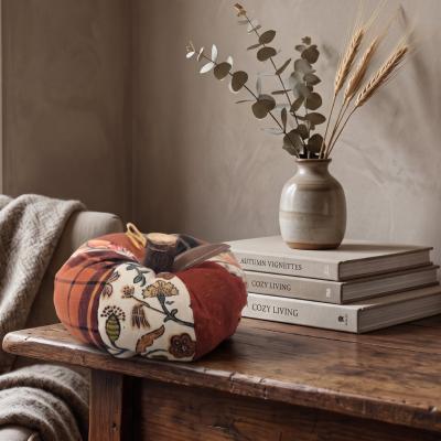 Fall Patchwork Fabric Pumpkin Decor