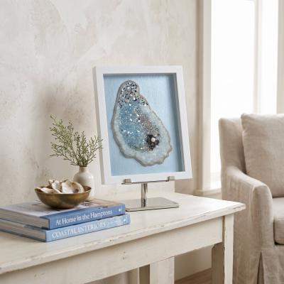 Framed Glass Shard Oyster Art