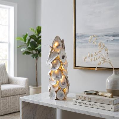 Lighted Oyster Shell Tree