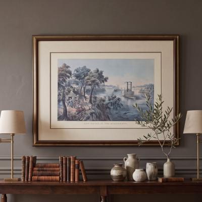 Low Water in the Mississippi Framed Print