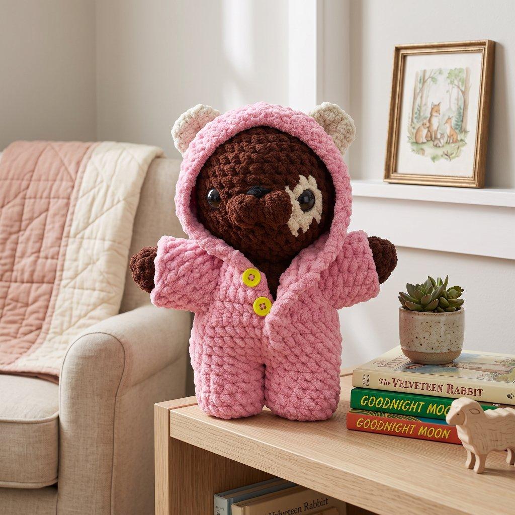 Handmade Crocheted P.J. Puppy Plush