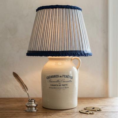 French Hardware Transfer Ceramic Lamp