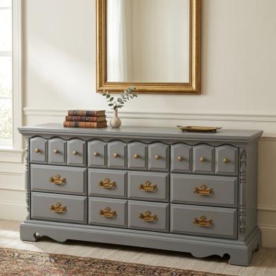 Painted Nine-Drawer Dresser