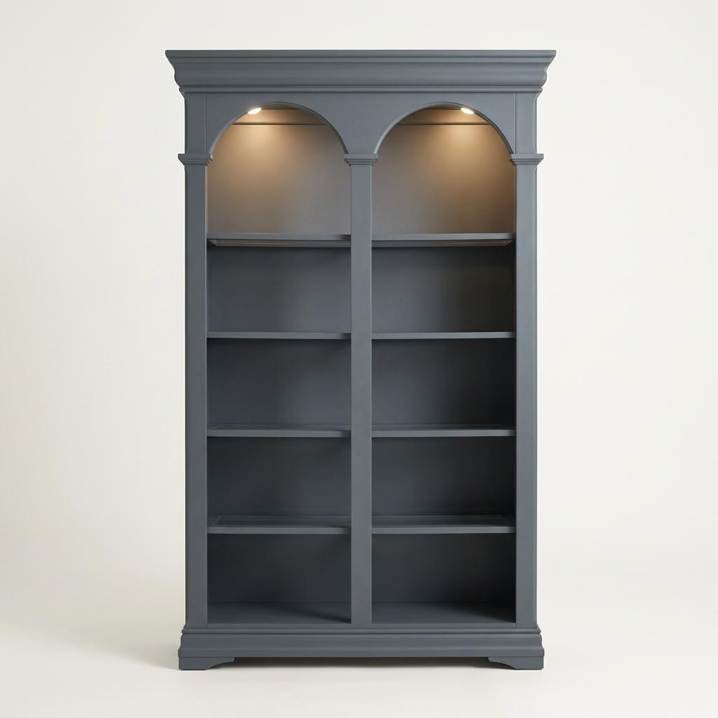 Painted Arched Shelf Wall Unit