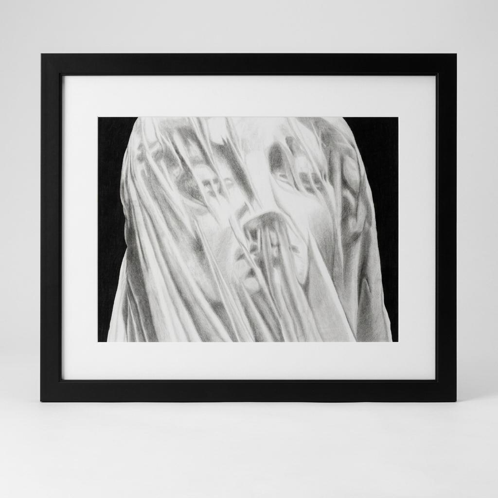 Veil of Light Original Graphite Drawing
