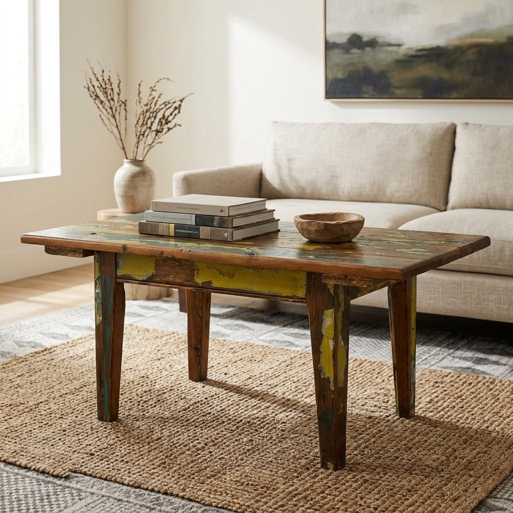 Reclaimed Antique Pine Coffee Table