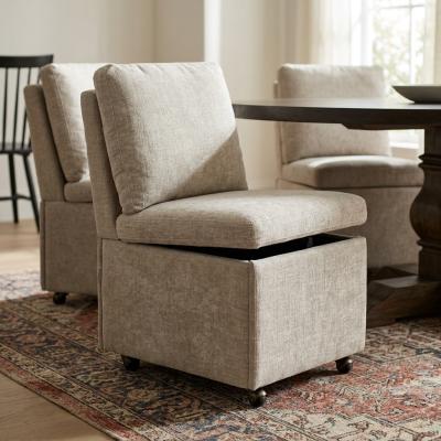 Linen Storage Caster Chairs - Set of 4
