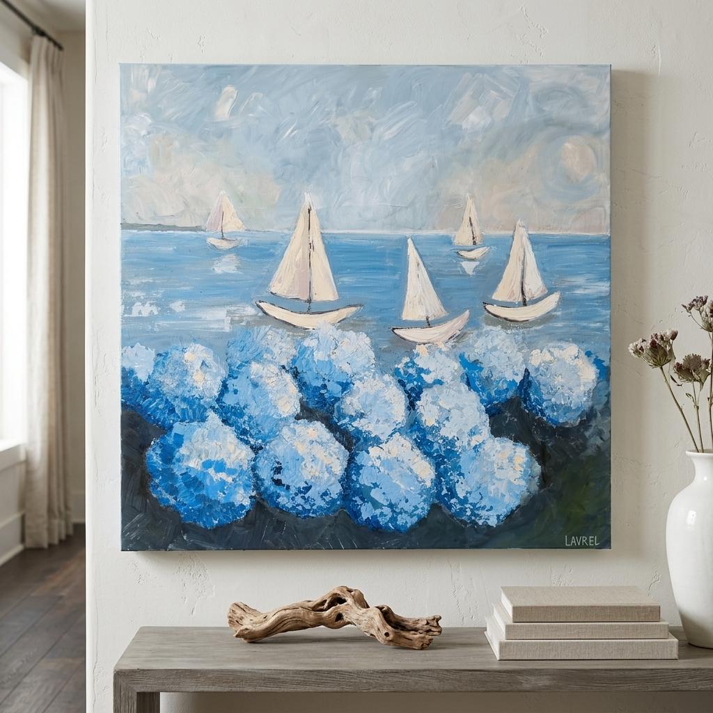 Regatta Weekend Sailboat Canvas Painting