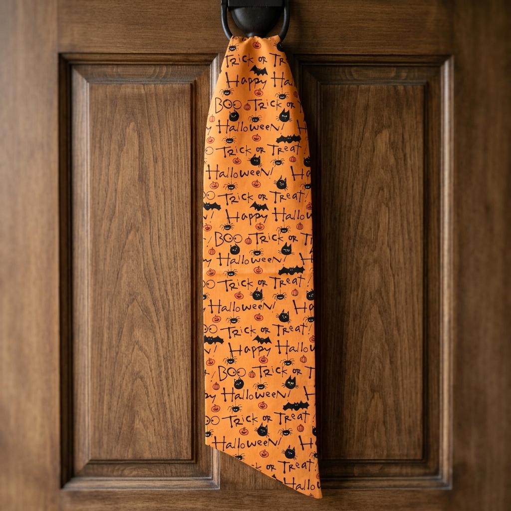 Halloween Bats and Cats Wreath Sash