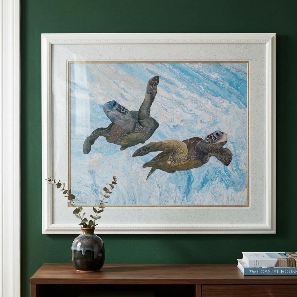 Darlene Chatham Sea Turtles Framed Print