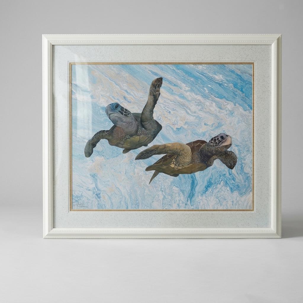 Darlene Chatham Sea Turtles Framed Print