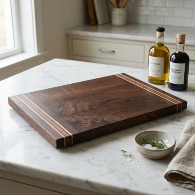 Walnut and Maple Wooden Cutting Board