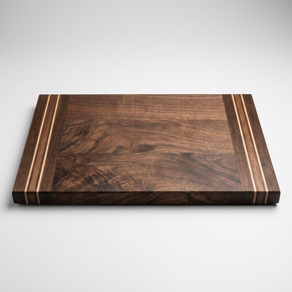 Walnut and Maple Wooden Cutting Board
