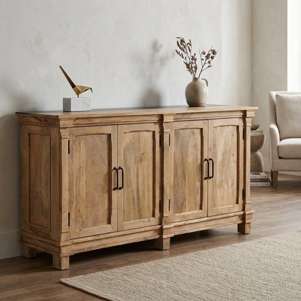 Solid Mango Wood Sideboard