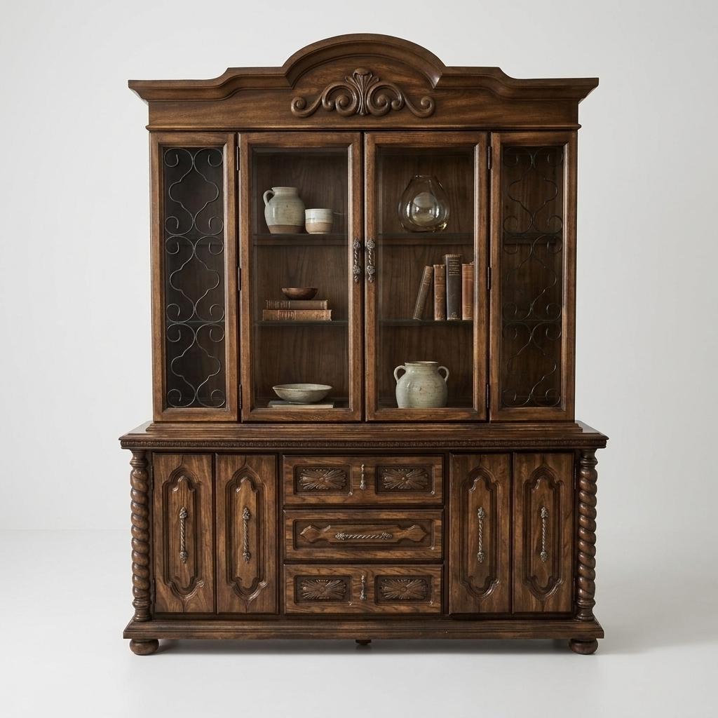 Drexel Mediterranean Style China Cabinet