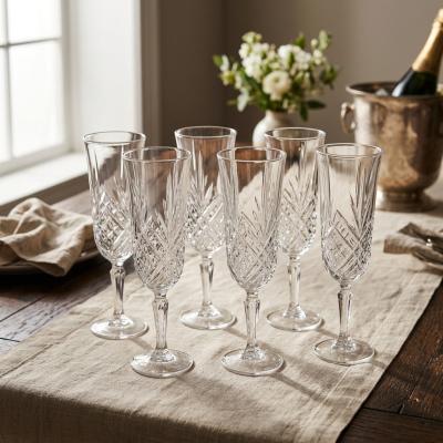 Cristal d'Arques Masquerade Champagne Flutes